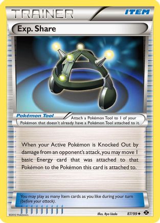 Exp. Share (87/99) [Black & White: Next Destinies] Reverse Holofoil
