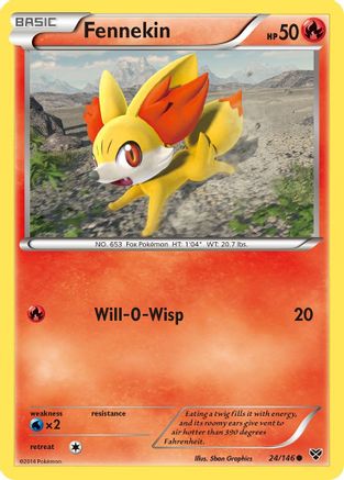 Fennekin (24/146) [XY: Base Set] Reverse Holofoil