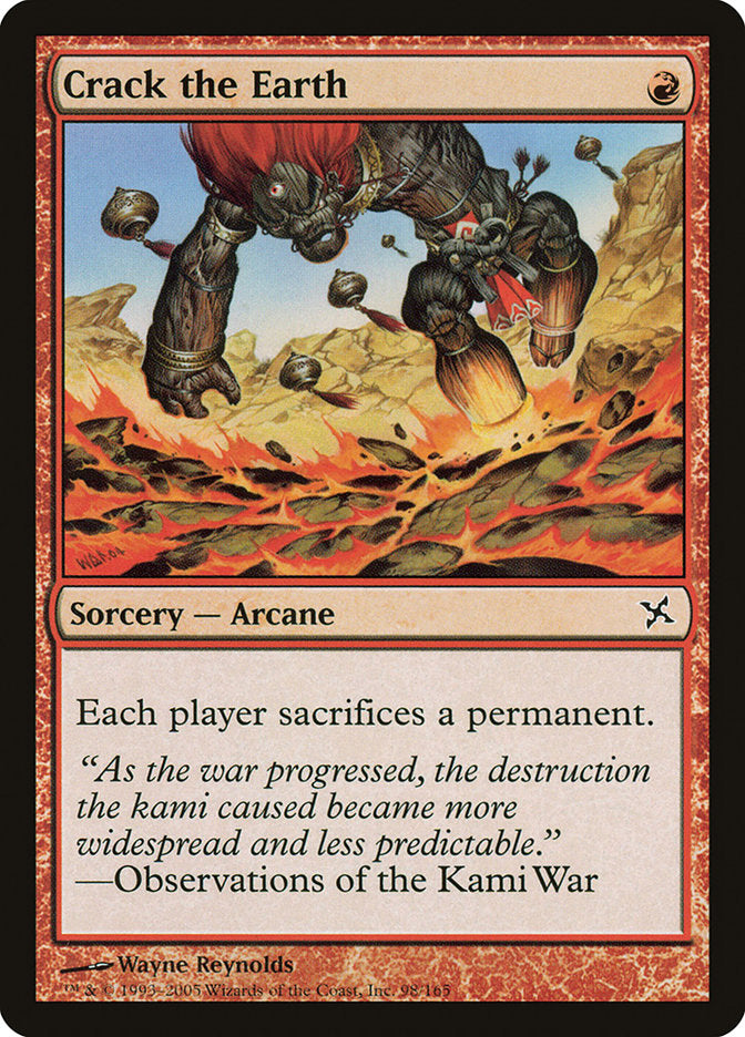 Crack the Earth [Betrayers of Kamigawa] Foil
