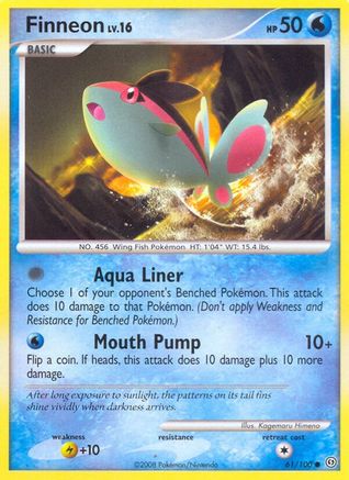 Finneon (61/100) [Diamond & Pearl: Stormfront] Reverse Holofoil