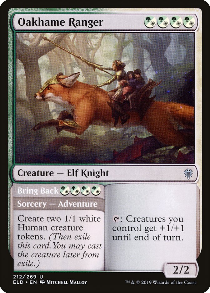 Oakhame Ranger // Bring Back [Throne of Eldraine] Foil