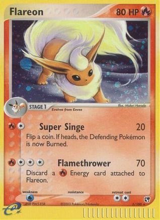 Flareon (5/100) [EX: Sandstorm] Reverse Holofoil