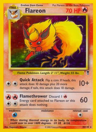 Flareon (10/110) [Legendary Collection] Reverse Holofoil