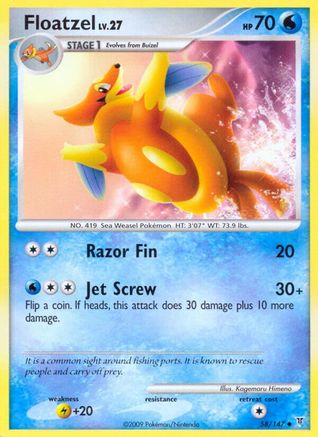 Floatzel (58/147) [Platinum: Supreme Victors] Reverse Holofoil