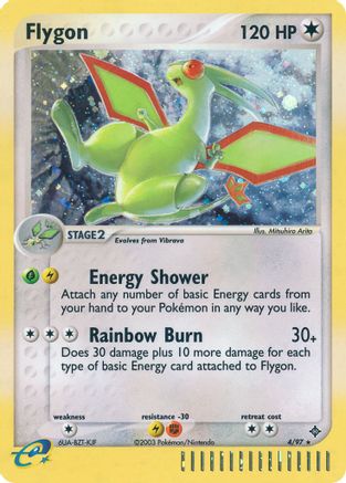 Flygon (4/97) [EX: Dragon] Reverse Holofoil