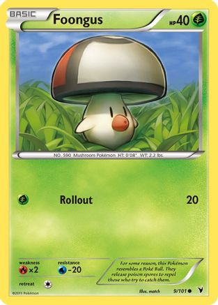 Foongus (9/101) [Black & White: Noble Victories] Reverse Holofoil