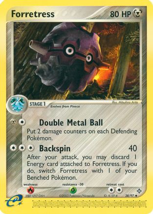 Forretress (28/97) [EX: Dragon] Reverse Holofoil