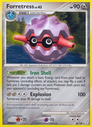 Forretress (28/146) [Diamond & Pearl: Legends Awakened] Reverse Holofoil