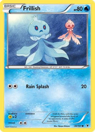 Frillish (30/101) [Black & White: Noble Victories] Reverse Holofoil