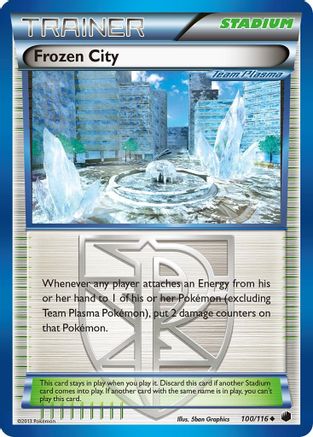Frozen City (100/116) [Black & White: Plasma Freeze] Reverse Holofoil