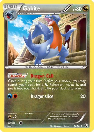 Gabite (89/124) [Black & White: Dragons Exalted] Reverse Holofoil