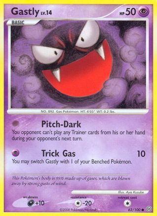 Gastly (62/100) [Diamond & Pearl: Stormfront] Reverse Holofoil