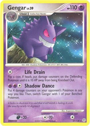 Gengar (27/130) [Diamond & Pearl: Base Set] Reverse Holofoil