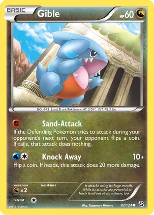 Gible (87/124) [Black & White: Dragons Exalted] Reverse Holofoil