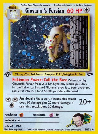 Giovanni's Persian (8/132) [Gym Challenge Unlimited]