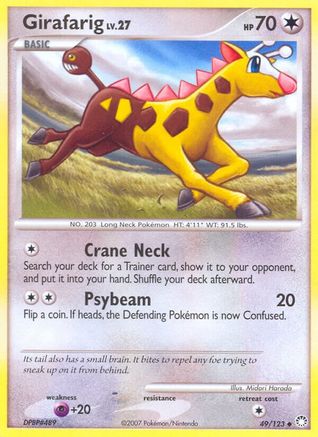Girafarig (49/123) [Diamond & Pearl: Mysterious Treasures] Reverse Holofoil