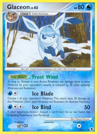 Glaceon (41/111) [Platinum: Rising Rivals] Reverse Holofoil