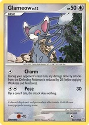 Glameow (83/130) [Diamond & Pearl: Base Set] Reverse Holofoil
