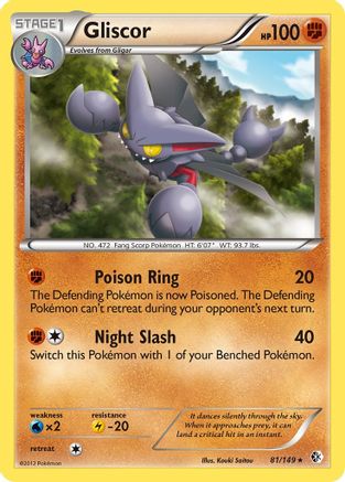 Gliscor (81/149) [Black & White: Boundaries Crossed] Reverse Holofoil