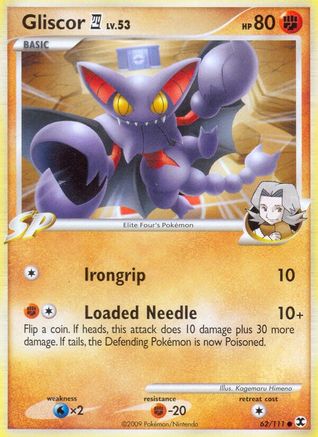 Gliscor (62/111) [Platinum: Rising Rivals] Reverse Holofoil