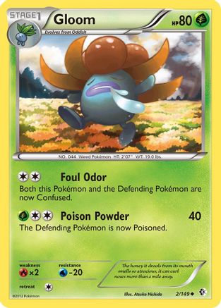 Gloom (2/149) [Black & White: Boundaries Crossed] Reverse Holofoil