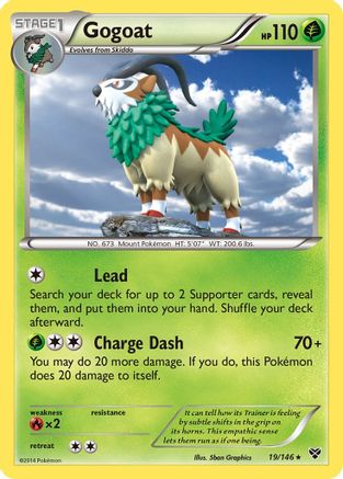 Gogoat (19/146) [XY: Base Set] Reverse Holofoil