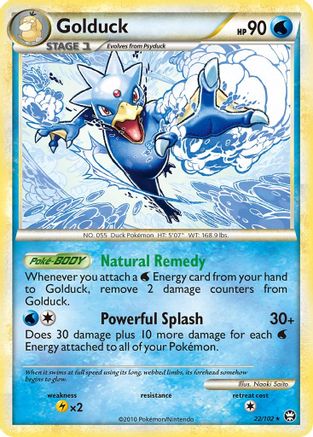 Golduck (22/102) [HeartGold & SoulSilver: Triumphant] Reverse Holofoil