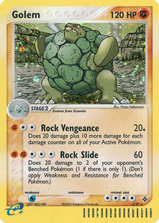 Golem (5/97) [EX: Dragon] Reverse Holofoil