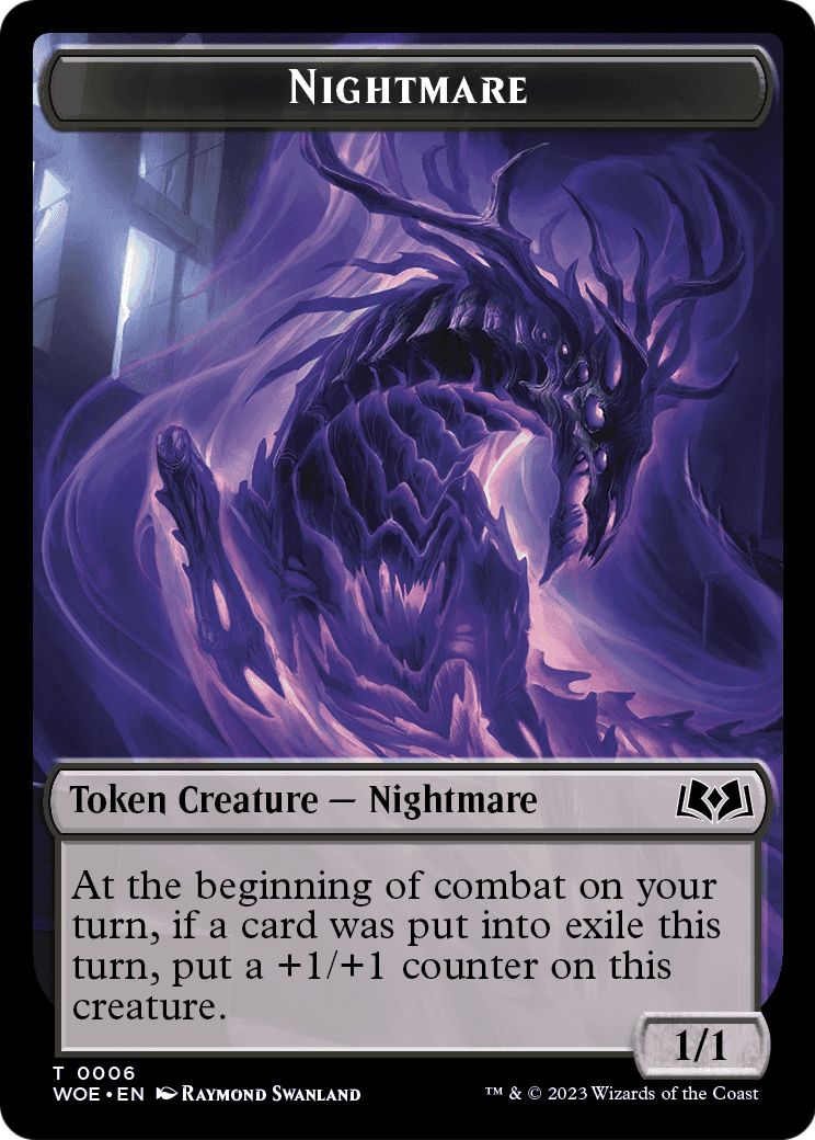 Nightmare  [Wilds of Eldraine Tokens]
