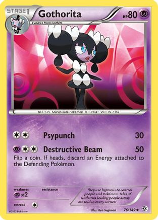 Gothorita (76/149) [Black & White: Boundaries Crossed] Reverse Holofoil