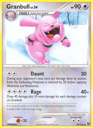 Granbull (39/106) [Diamond & Pearl: Great Encounters] Reverse Holofoil