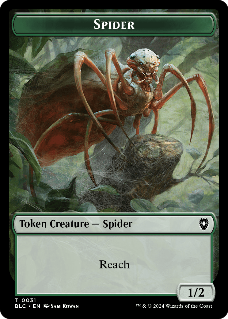 Spider  [Bloomburrow Commander Tokens] Foil