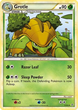 Grotle (31/95) [HeartGold & SoulSilver: Unleashed] Reverse Holofoil