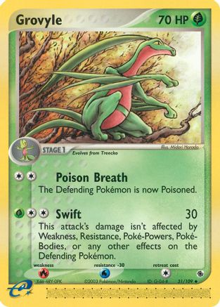 Grovyle (31/109) [EX: Ruby & Sapphire] Reverse Holofoil