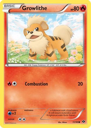 Growlithe (11/99) [Black & White: Next Destinies] Reverse Holofoil