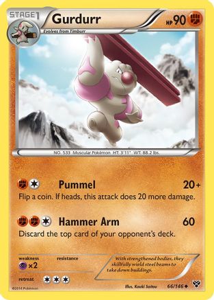 Gurdurr (66/146) [XY: Base Set] Reverse Holofoil
