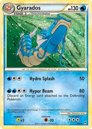 Gyarados (7/95) [HeartGold & SoulSilver: Call of Legends] Reverse Holofoil