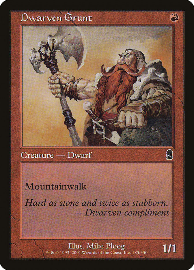 Dwarven Grunt [Odyssey] Foil