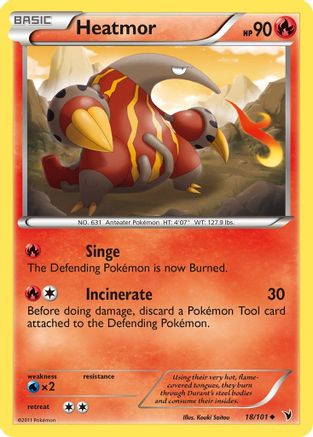 Heatmor (18/101) [Black & White: Noble Victories] Reverse Holofoil