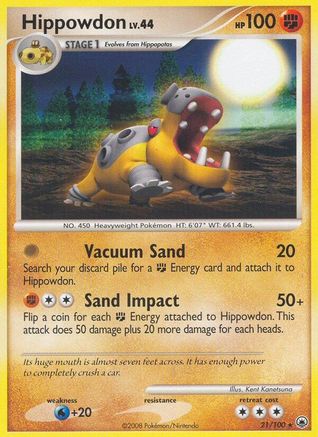 Hippowdon (21/100) [Diamond & Pearl: Majestic Dawn] Reverse Holofoil