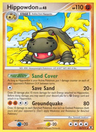 Hippowdon (25/111) [Platinum: Rising Rivals] Reverse Holofoil