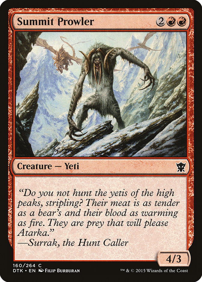 Summit Prowler [Dragons of Tarkir] Foil