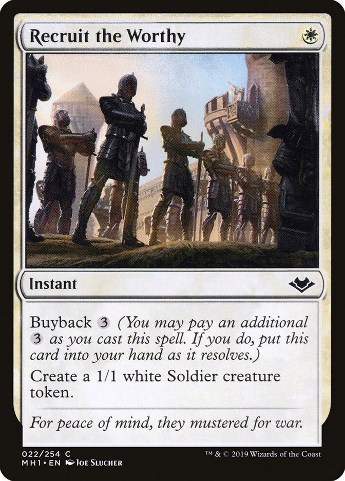 Recruit the Worthy [Modern Horizons] Foil