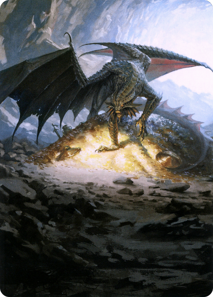 Ancient Copper Dragon // Ancient Copper Dragon  [Battle for Baldur's Gate Art Series] (Borderless) Foil