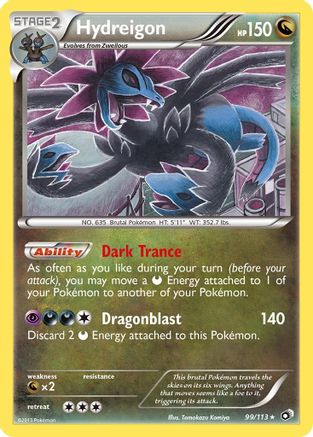 Hydreigon (99/113) [Black & White: Legendary Treasures] Reverse Holofoil