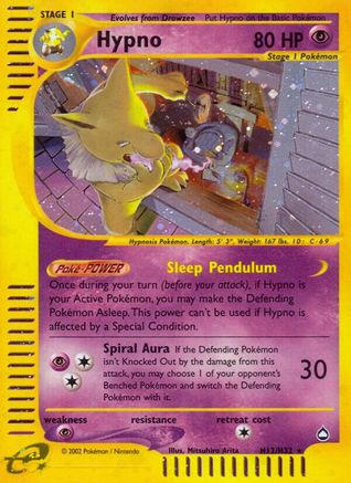 Hypno (H12/H32) [Aquapolis] Reverse Holofoil