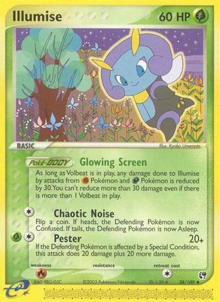 Illumise (38/100) [EX: Sandstorm] Reverse Holofoil