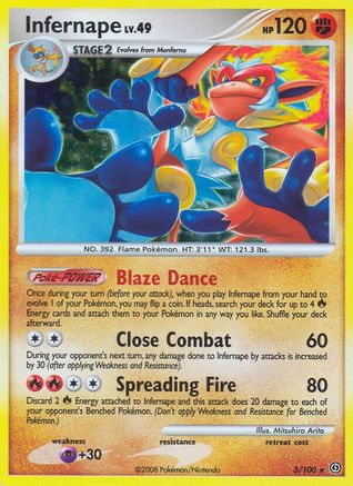 Infernape (3/100) [Diamond & Pearl: Stormfront] Reverse Holofoil