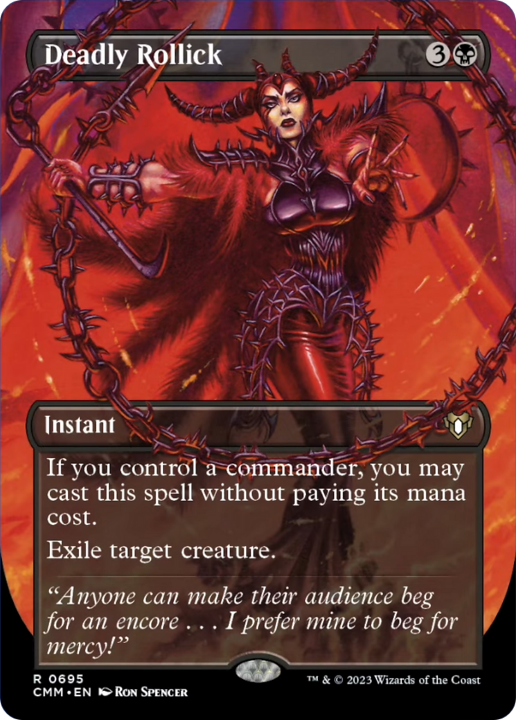 Deadly Rollick (Borderless Alternate Art) [Commander Masters] Foil