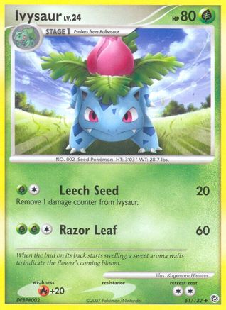 Ivysaur (51/132) [Diamond & Pearl: Secret Wonders] Reverse Holofoil
